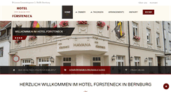 Desktop Screenshot of hotel-fuersteneck.de